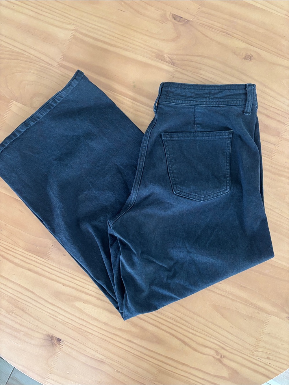 Universal Thread Black Wide Leg Flare Jeans - Picture 2 of 4